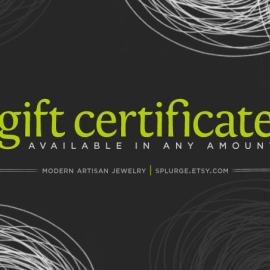 splurge gift certificate.