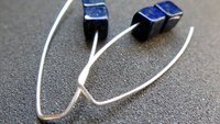 lapis earrings sterling silver. cobalt blue earring. lapis lazuli jewelry. 1 1/2” drop earrings. hypoallergenic jewellery.