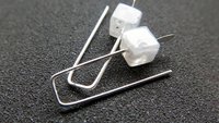 small moonstone earrings. white gemstone jewelry. geometric jewellery. Canadian seller.