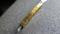 gold and silver necklace. mixed metal jewelry. modern jewellery