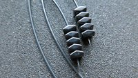 black earrings. hematite earrings in anodized niobium. hypoallergenic earwires.