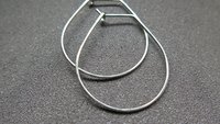hypoallergenic hoop earrings for sensitive ears. anodized niobium jewelry. nickel free earrings.