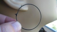 black hoop earrings. hammered niobium hoops. hypoallergenic jewelry. made in Calgary, Alberta.