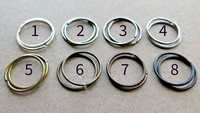 mens hoop earrings in antique bronze. men's jewelry. small niobium hoops.