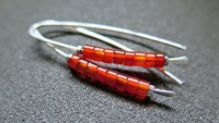 orange carnelian earrings. modern artisan jewelry. gemstone jewelry from Canada