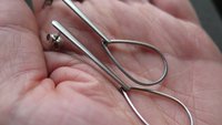 modern stainless steel earrings. contemporary hypoallergenic jewelry. silver teardrop earrings. made in Canada