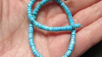genuine turquoise earrings with natural stones in robins egg blue. modern turquoise jewelry. made in Canada