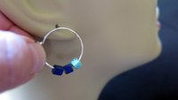 sterling silver hoops. made in Canada.