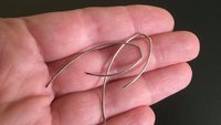 sterling silver earrings. wire earings. minimalist jewelry. threader earrings.