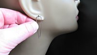 sterling silver earrings. minimalist jewelry. modern hoops.