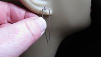 sterling silver earrings. minimalist jewelry. modern hoops.