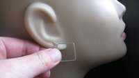 sterling silver hoops. 1 inch square earrings. geometric jewelry. splurge. available in niobium wire