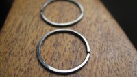 mens hoop earrings. dark silver niobium. hypoallergenic hoops.