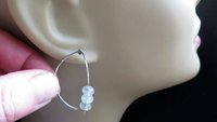 mint green earrings. natural stone jewelry. prehnite jewellery