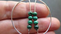 emerald green malachite earrings. green splurge earrings. Canadian seller in Calgary Alberta.