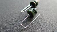 dark forest green jasper earrings. small modern earrings. splurge jewellery made in Calgary.