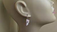 white agate earrings. square stone earrings. contemporary silver jewellery. splurge.