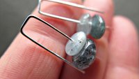small blue kyanite earrings. natural stone jewelry. small silver earrings. splurge. Calgary Alberta