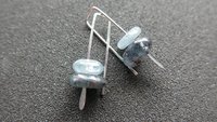 small blue kyanite earrings. natural stone jewelry. small silver earrings. splurge. Calgary Alberta