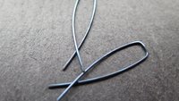blue niobium earrings. modern hypoallergenic jewelry. nickel free earrings for sensitive ears