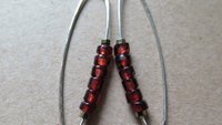 genuine red garnet earrings. modern red gemstone jewelry. Canadian made garnet jewellery.