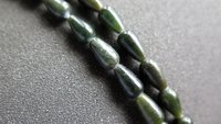 very dark forest green jade earrings. natural jade jewelry from Canada