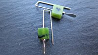 small green jade earrings from Canada. nephrite jade jewelry. cube earrings. Canadian seller. 1 inch earrings.