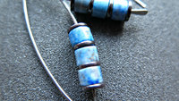 light blue lapis lazuli earrings with hematite. hypoallergenic niobium for sensitive ears. lapis lazuli jewellery.