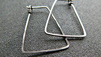 geometric niobium hoop earrings. Pay It Forward jewelry. splurge jewellery. made in Canada
