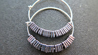 unique sterling silver hoop earrings