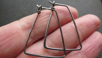 geometric niobium hoop earrings. Pay It Forward jewelry. splurge jewellery. made in Canada