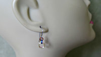 fun chainmail earrings. multicolor dangle earrings. hypoallergenic stainless steel earwires. made in Canada.