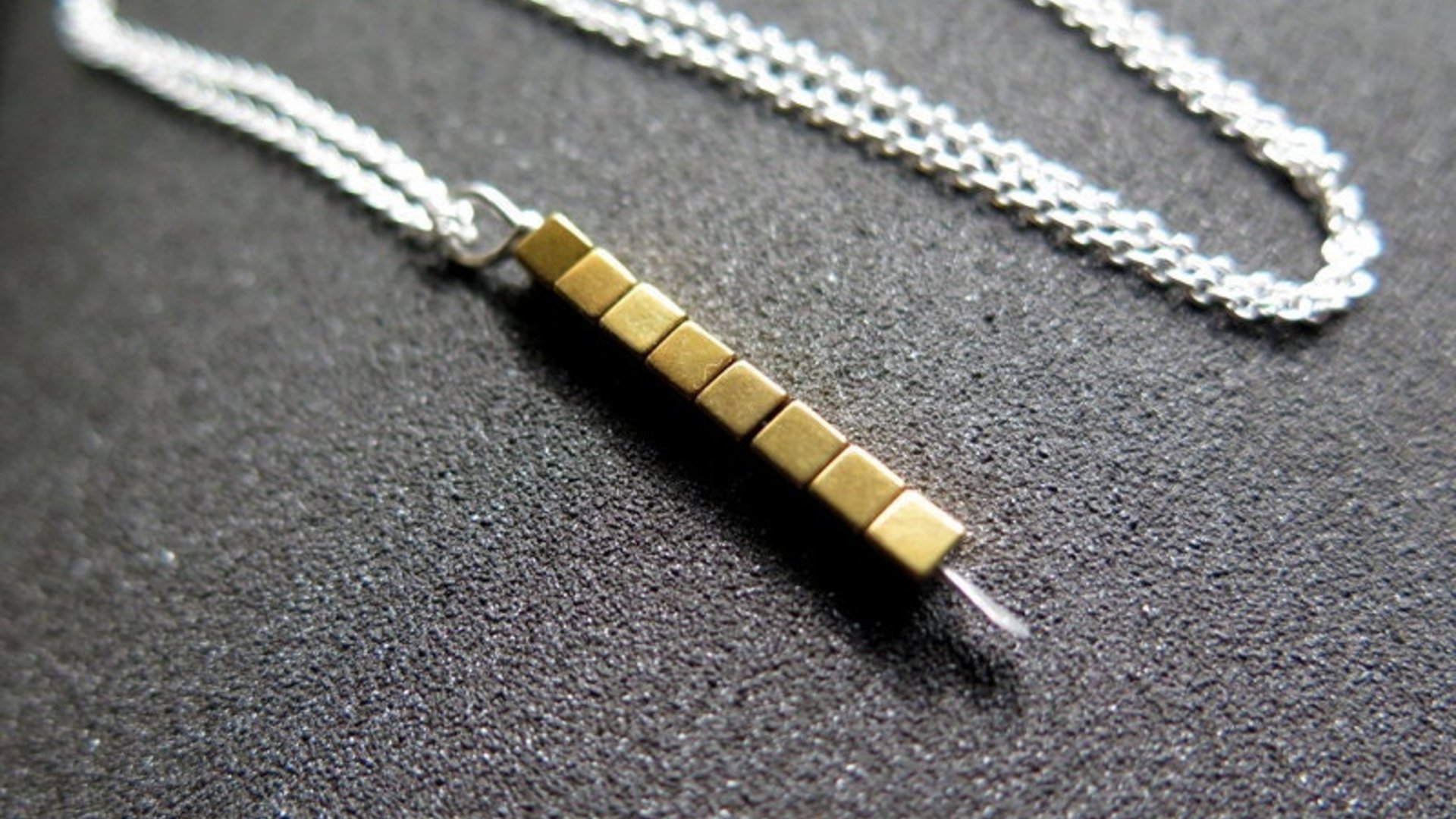 gold and silver necklace. mixed metal jewelry. modern jewellery