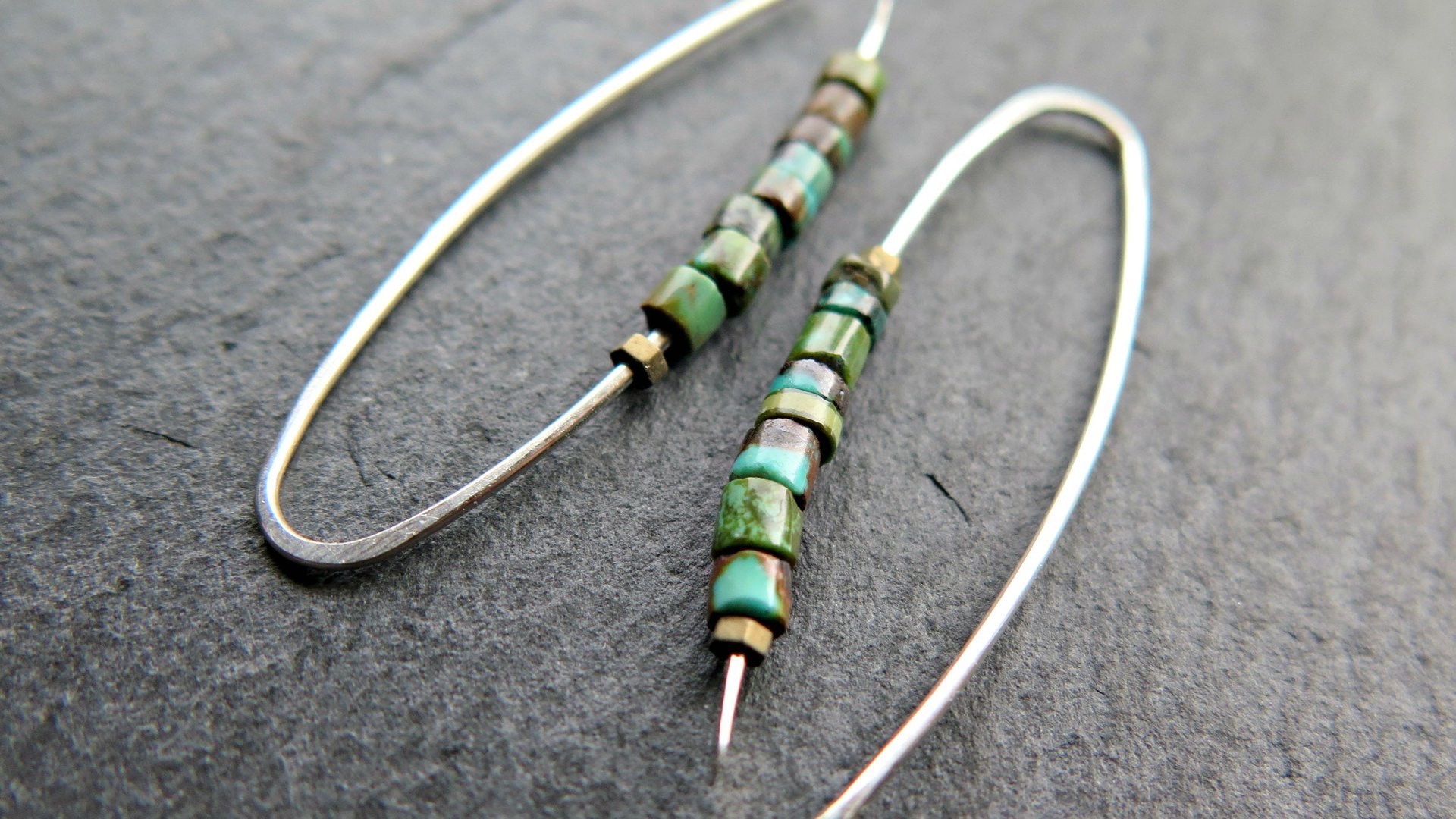 natural turquoise earrings. December birthstone jewelry in sterling silver. genuine turquoise jewellery.