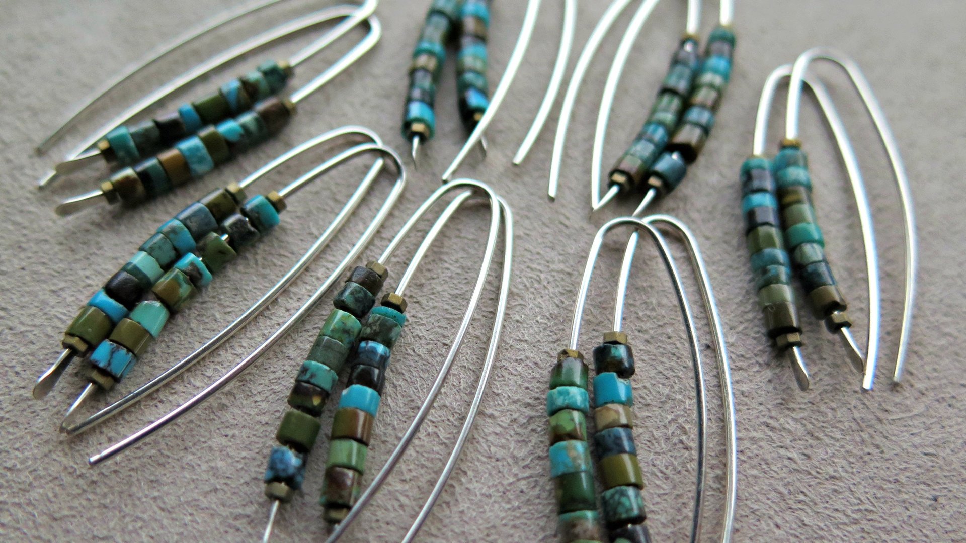 natural turquoise earrings. December birthstone jewelry in sterling silver. genuine turquoise jewellery.