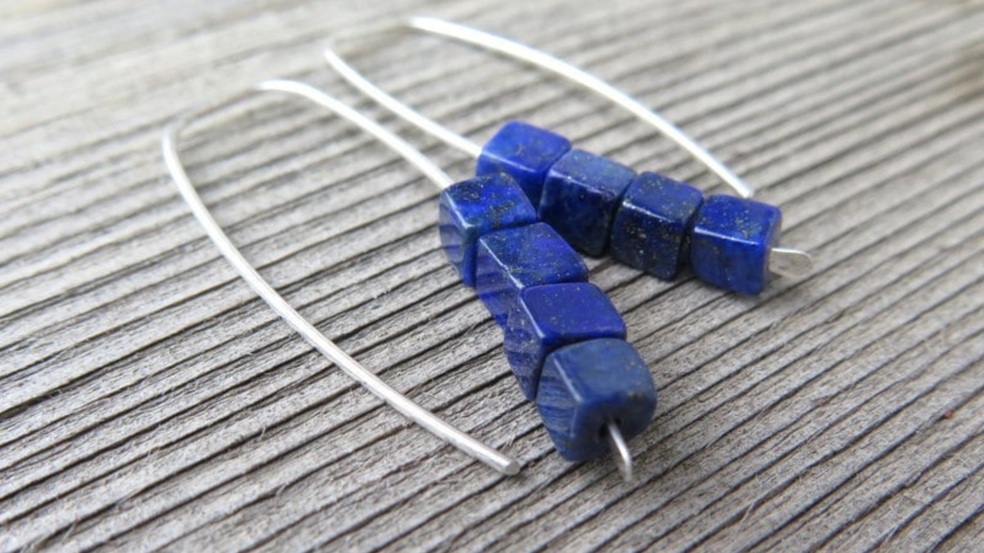 lapis lazuli earrings. cobalt blue earring. royal blue jewelry.