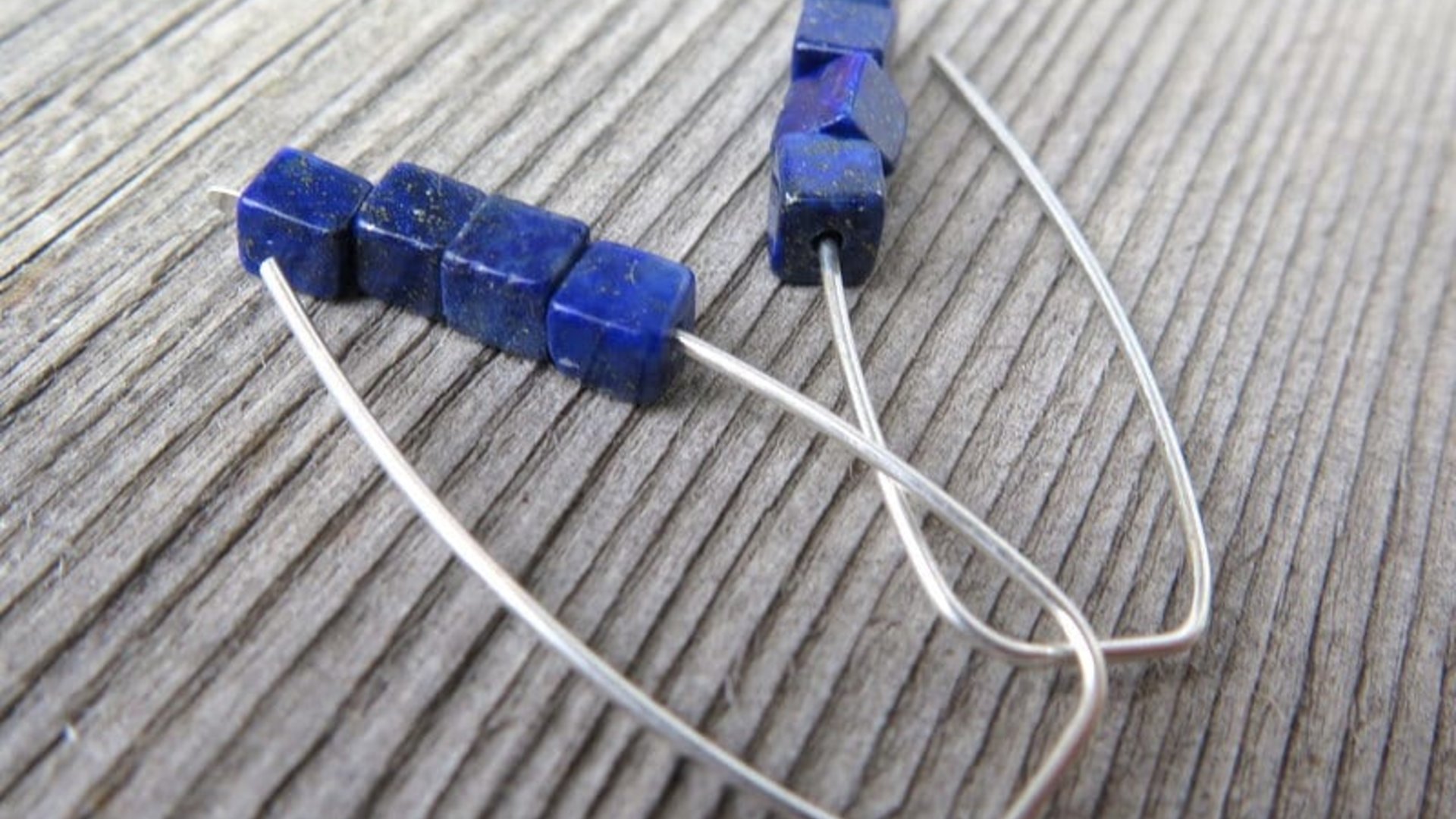 lapis lazuli earrings. cobalt blue earring. royal blue jewelry.