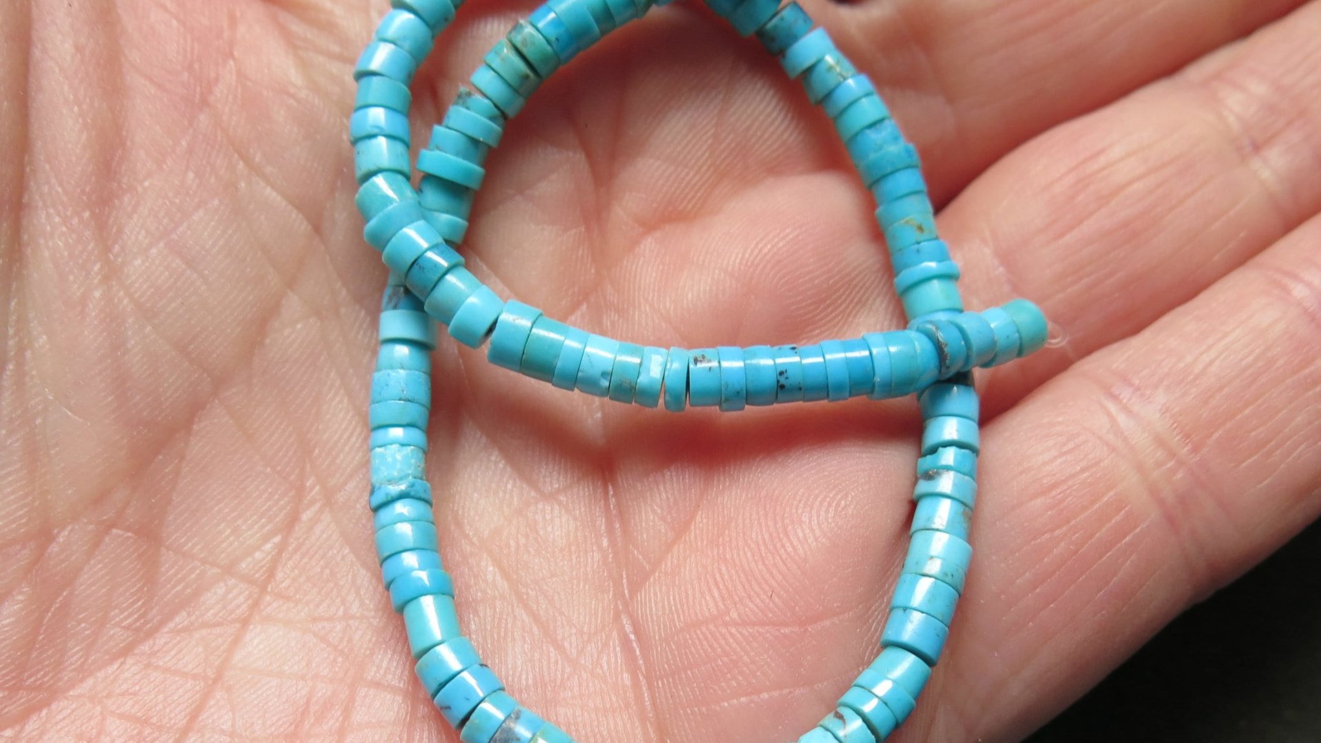 genuine turquoise earrings with natural stones in robins egg blue. modern turquoise jewelry. made in Canada