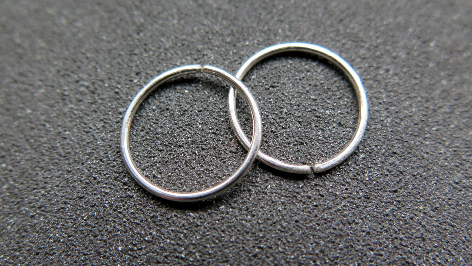 small silver hoop earrings. 12 mm sterling silver sleeper hoops. 20 gauge wire.