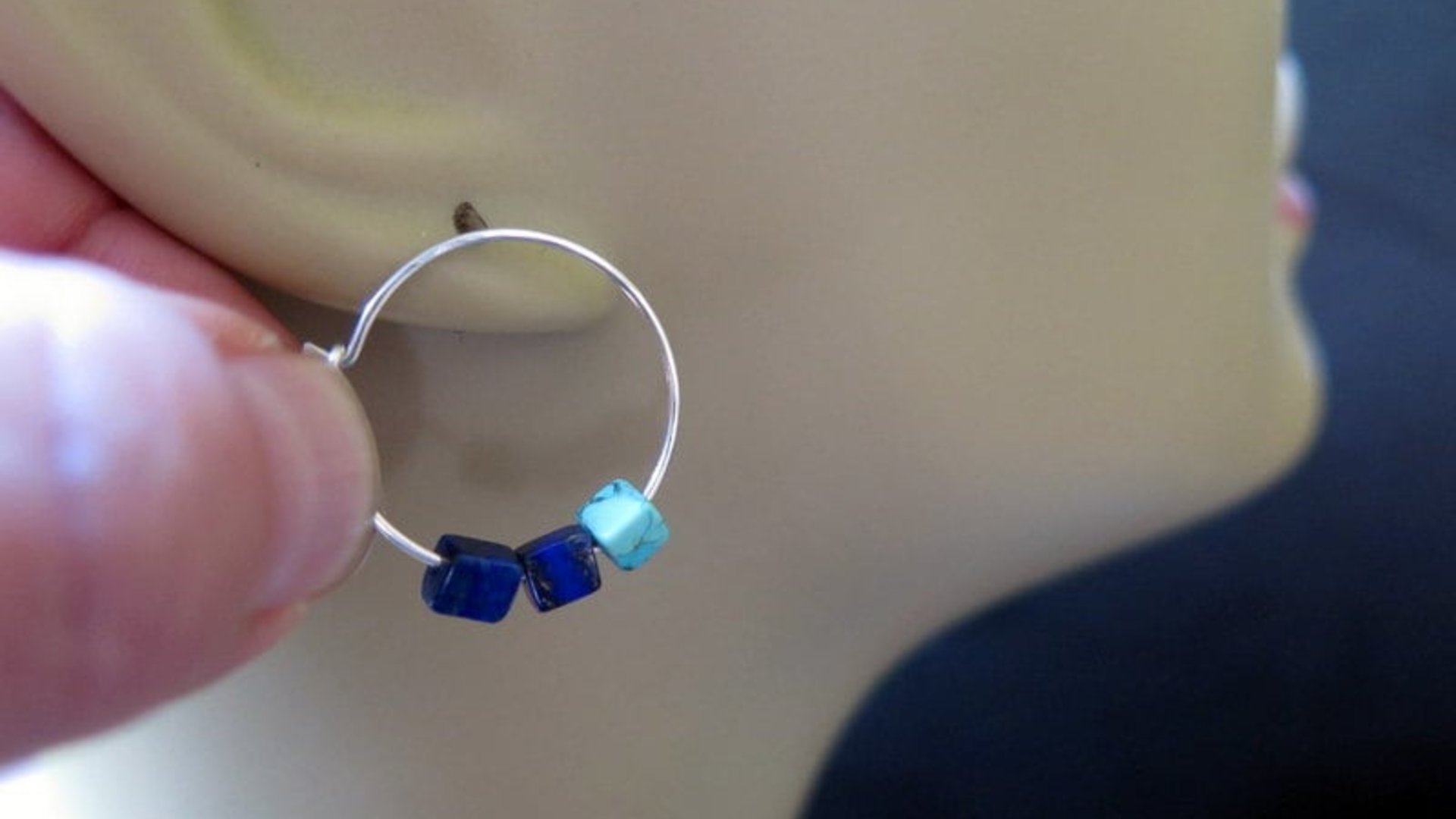 sterling silver hoops. made in Canada.