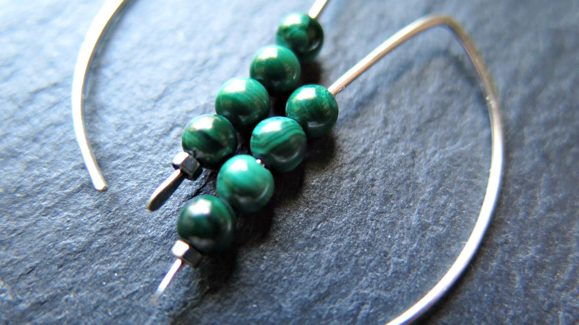 emerald green malachite earrings. green splurge earrings. Canadian seller in Calgary Alberta.