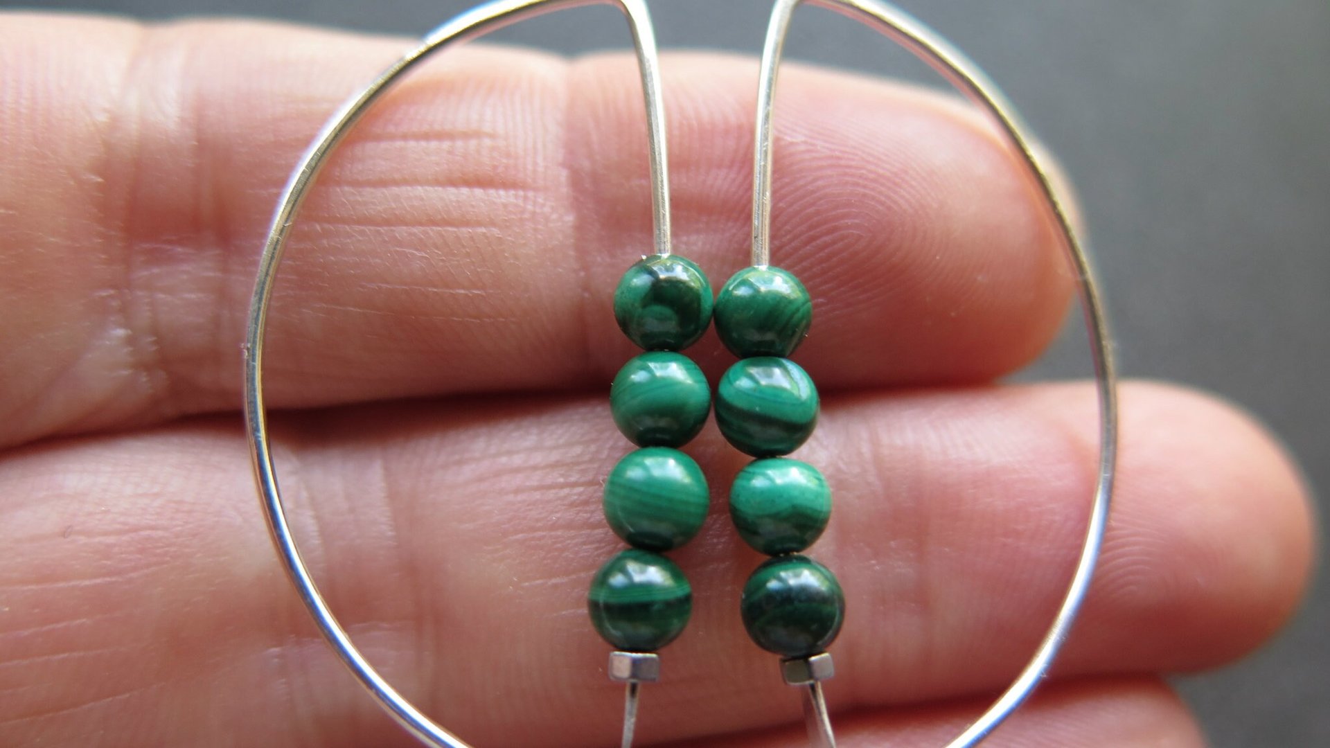 emerald green malachite earrings. green splurge earrings. Canadian seller in Calgary Alberta.