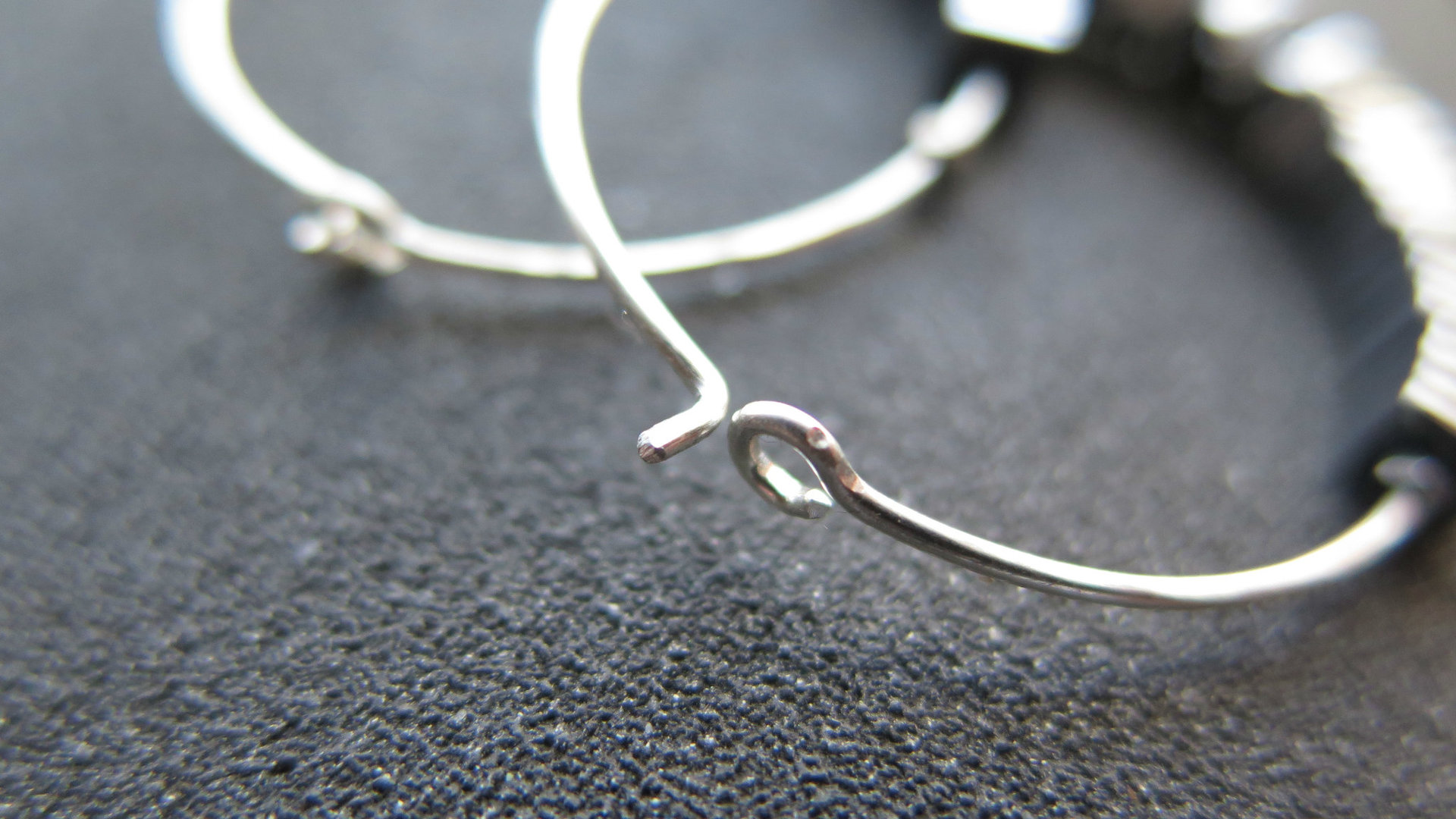 square hematite jewellery. made in Canada