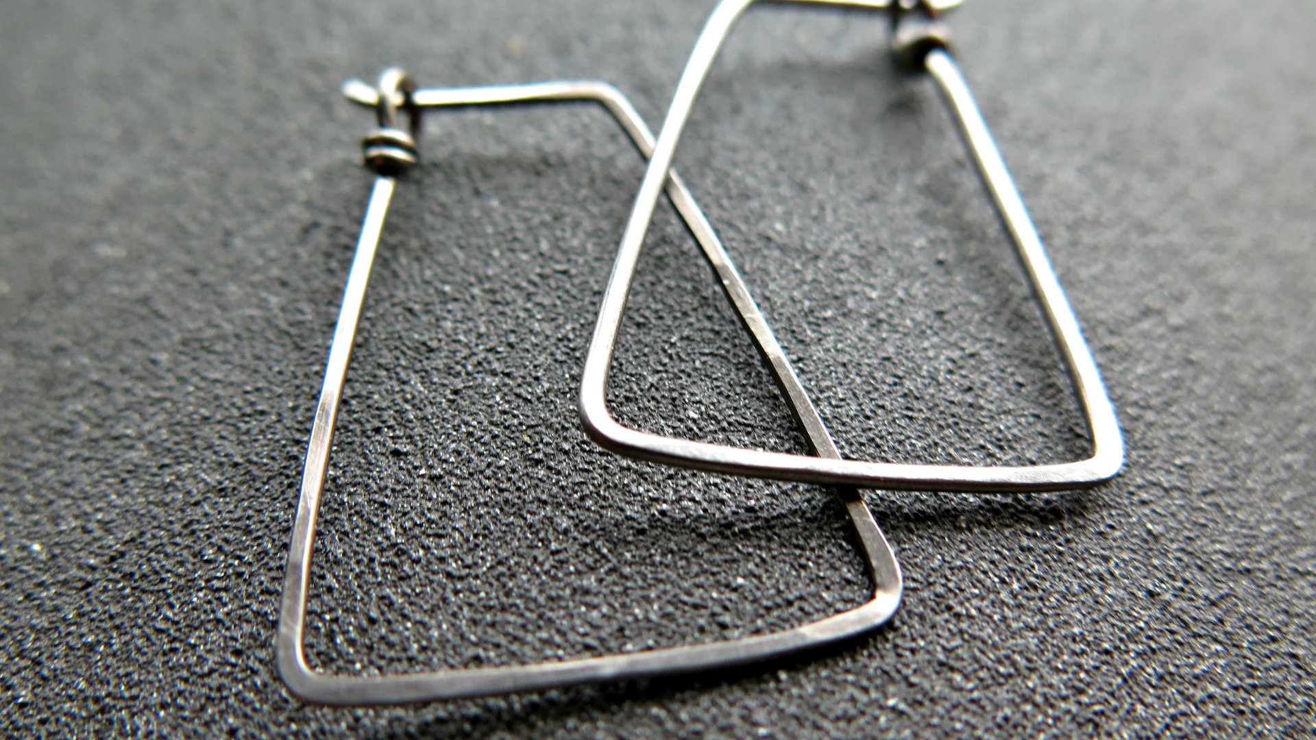geometric niobium hoop earrings. Pay It Forward jewelry. splurge jewellery. made in Canada