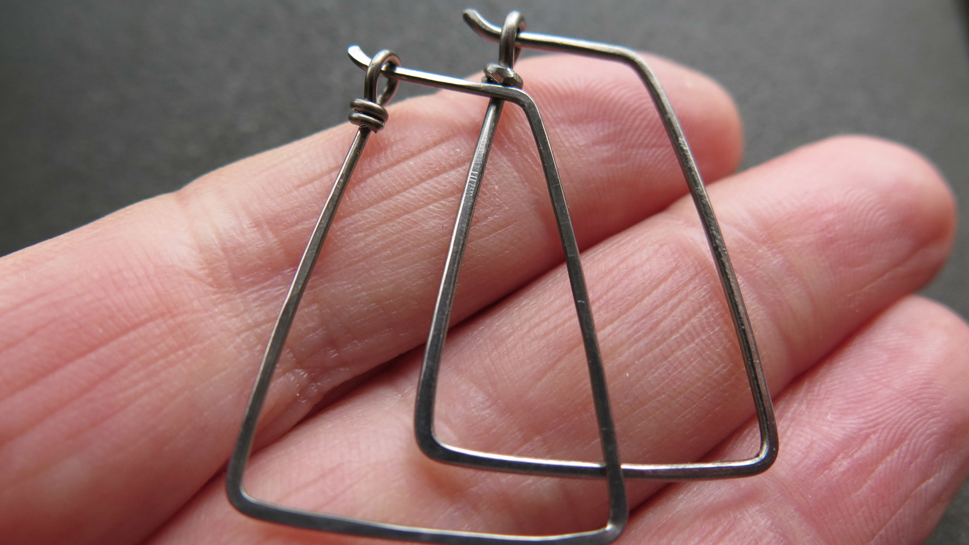 geometric niobium hoop earrings. Pay It Forward jewelry. splurge jewellery. made in Canada