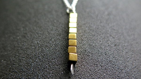 gold and silver necklace. mixed metal jewelry. modern jewellery